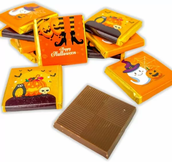 25 Halloween Chocolate Neapolitans Sweets – Halloween Chocolate Trick or Treat Sweets Happy Halloween Table Decoration Sweets