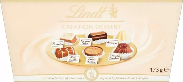 Lindt Creation Dessert | 18 Assorted Fine Dark, Milk and White Chocolate Box Medium, 173g | Gift Present or Sharing Box for Him and Her | Christmas, Birthday, Celebrations, Congratulations