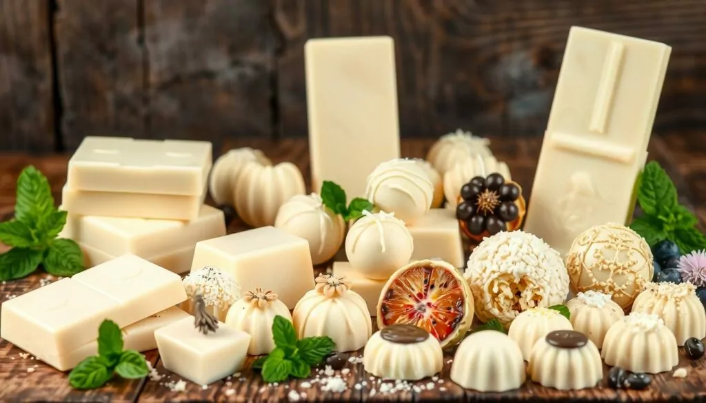 White chocolate varieties