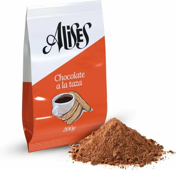 Alises Spanish Hot Chocolate 200g | Gluten Free, Soya Free, and Dairy-free Chocolate Drink | Vegan Hot Chocolate Powder | Chocolate a la taza