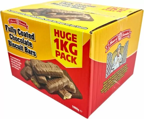 Broken biscuits 1kg- Fully coated chocolate biscuits bars, snack to share with friends and family.