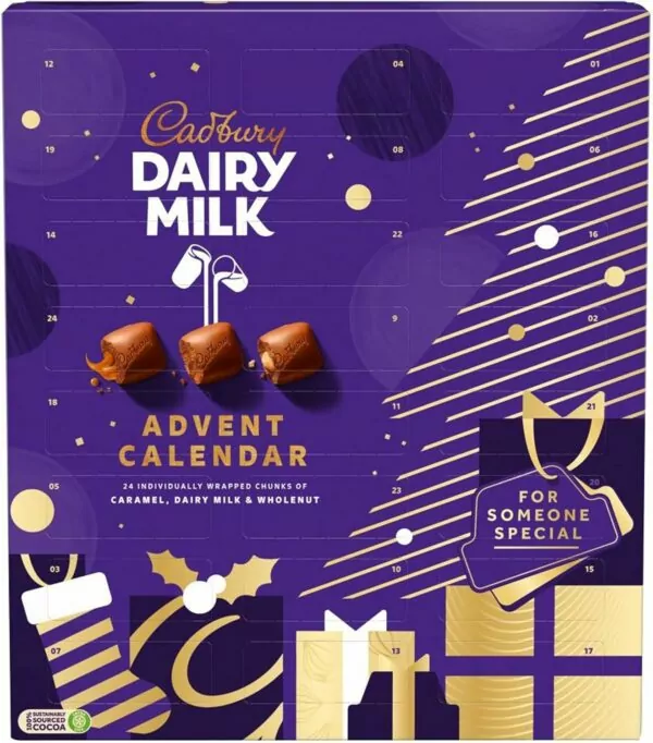 Cadbury Dairy Milk Chunks Advent Calendar, Christmas Chocolates 258g