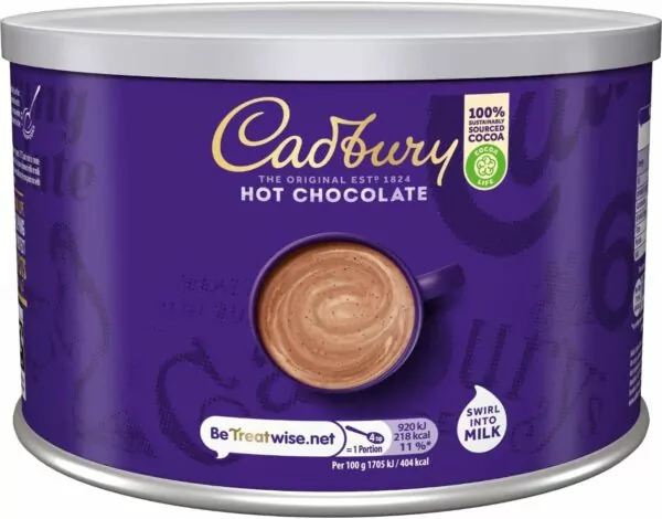 Cadbury Hot Chocolate Powder: Official Fair Trade Drinking Chocolate with 25% Cocoa Solids, Perfect for Hot Milk, 3 x 1 Kg