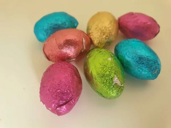 Easter Eggs Mini chocolate eggs foil wrapped (200g)