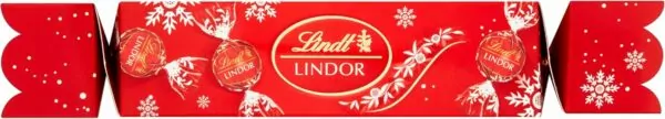 Lindt Lindor Milk Chocolate Christmas Cracker 100g