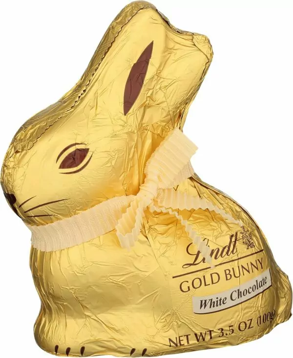 Lindt white chocolate gold Easter bunny 100g