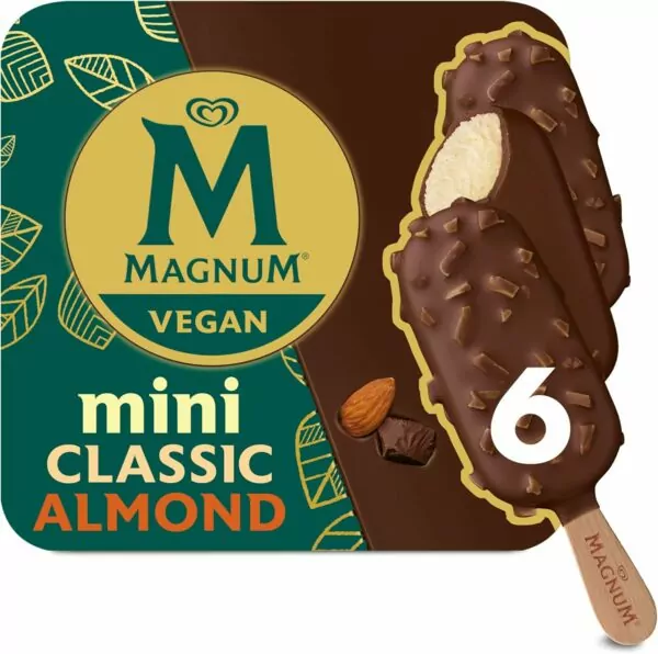 Magnum Mini Vegan Classic & Almond Ice Cream 6 x 55 ml