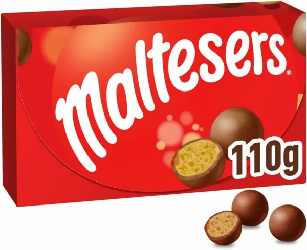 Maltesers Milk Chocolate & Honeycomb 110g, Chocolate Gift Box